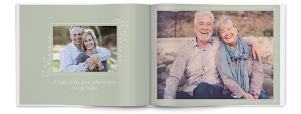 Exemplo de página 2, Álbuns fotográficos personalizados, opção 20