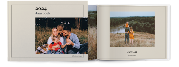 Voorbeeld van pagina 1, Gepersonaliseerde fotoboeken, optie 21