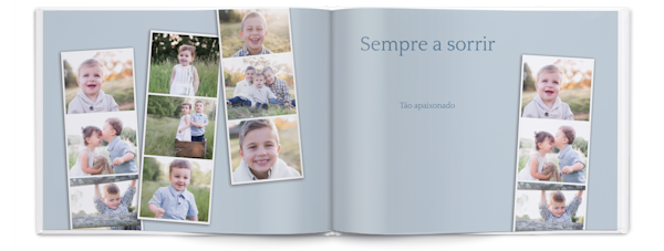 Exemplo de página 4, Álbuns fotográficos personalizados, opção 13