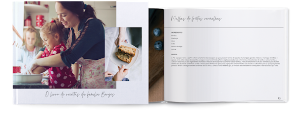 Exemplo de página 1, Álbuns fotográficos personalizados, opção 10