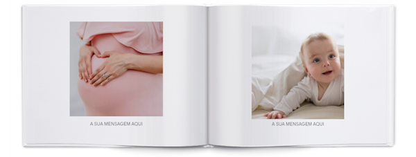 Exemplo de página 5, Álbuns fotográficos personalizados, opção 3
