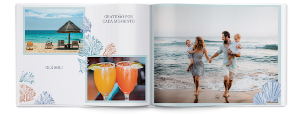 Exemplo de página 5, Álbuns fotográficos personalizados, opção 24