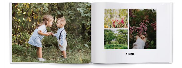 Exemplo de página 4, Álbuns fotográficos personalizados, opção 17