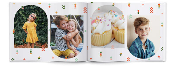 Exemplo de página 2, Álbuns fotográficos personalizados, opção 8