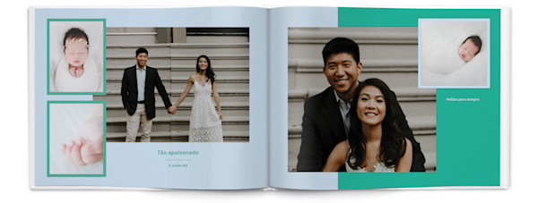 Exemplo de página 4, Álbuns fotográficos personalizados, opção 11