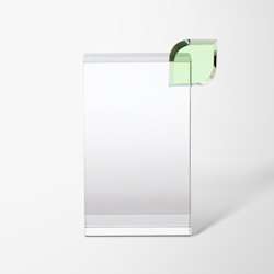 Engraved Optical Crystal Green Leaf Award
