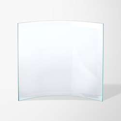 Engraved Jade Glass Bevelled Crescent Award