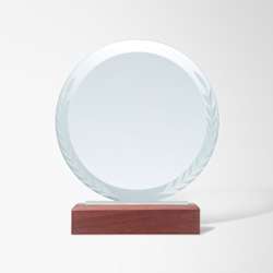 Round award plaque