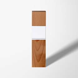 Engraved Wood & Optical Crystal Square Column Award