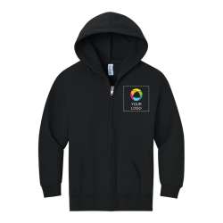 JERZEES® NuBlend® Youth Full-Zip Hooded Sweatshirt