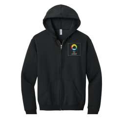 Sudadera NuBlend® con capucha y cierre a todo lo largo de JERZEES®
