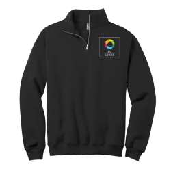 Sudadera con cremallera corta y tela NuBlend® de JERZEES®