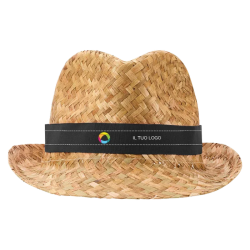 Cappellino a tesa in cannuccia Pricus