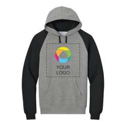 JERZEES® Nublend® Colorblock Raglan Hooded Sweatshirt