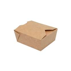 Boîtes repas pliables 500 ml – 110 x 90 x 50 mm – Marron – Lot de 450