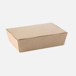 PBS COMPOSTABLE WINDOWLESS LUNCH BOX