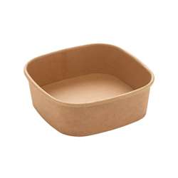 Salad Bowl 400 ml – 130 x 130 x 43 mm – Brown – 300 pcs.