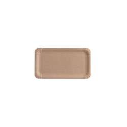 Papieren borden – rechthoekig 17 x 11 cm – bruin – 2000 stuks