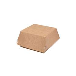 Hamburgerdoosjes – 115 x 105 x 80 mm – bruin – 300 stuks