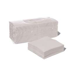 Papierservietten Weiß 2-lagig – 24 x 24 cm – ¼ Falz – 2000 St.