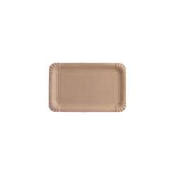 Papieren borden – rechthoekig 13 x 20 cm – bruin – 1500 stuks