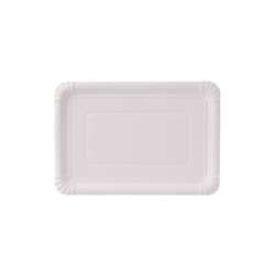 Papieren borden – rechthoekig 21 x 29 cm – wit – 250 stuks
