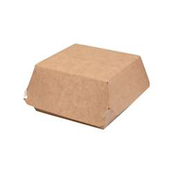 Hamburgerdoosjes – 145 x 145 x 80 mm – bruin – 400 stuks