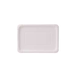 Papieren borden – rechthoekig 18 x 26 cm – wit – 500 stuks