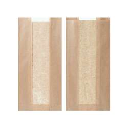 Mikroperforierte Sichtstreifenbeutel Braun – 160 x 80 x 320 mm – 1.000 St.