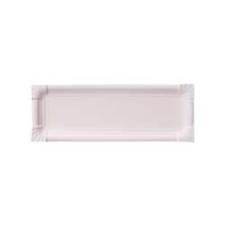 Papieren borden – rechthoekig 8 x 23 cm – wit – 2000 stuks