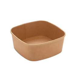Salad Bowl 1200 ml – 170 x 170 x 65 mm – Brown – 300 pcs.
