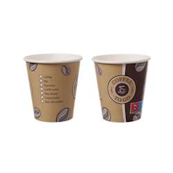 Einwandige Papp-Kaffeebecher Topline 250 ml – PE-beschichtet – Ø 90 mm – 1.000 St.