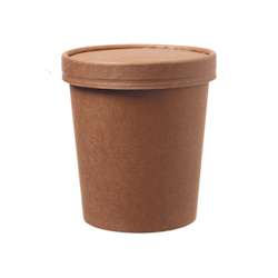 Ciotole per zuppa FSC® da 480 ml – marroni – 500 pz.