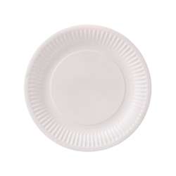 Papieren borden – rond 23 cm – wit – 500 stuks