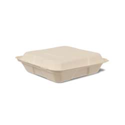 Houtvezel lunchboxen – 245 x 245 x 75 mm – 200 stuks