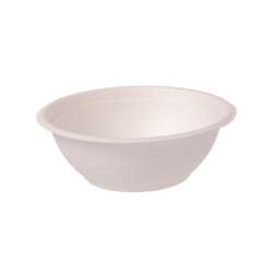 Wood Fibre Bowl 340 ml – Round 13.5 cm – White – 500 pcs.