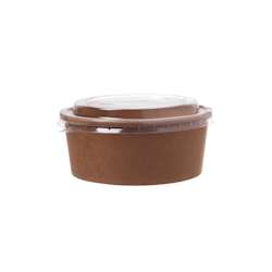 FSC® saladeschalen 750 ml – bruin – 300 stuks