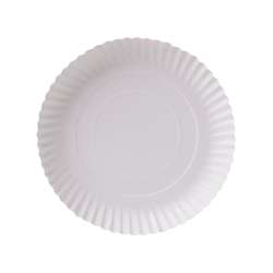 Papieren borden – rond 20,2 cm – wit – 250 stuks