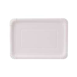 Papieren borden – rechthoekig 24 x 34 cm – wit – 250 stuks