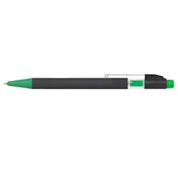 Soft Touch See-Through Pen with Blue Ink