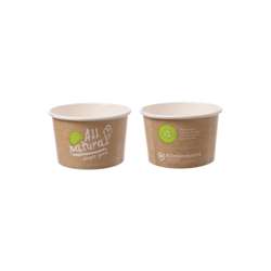 Vasos de helado 300 ml - Natural - 1200 pzas.