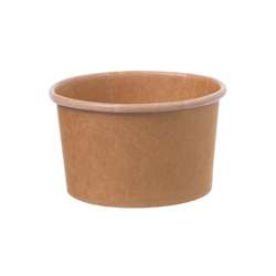 Pots à glace 240 ml – Marron – Lot de 1000