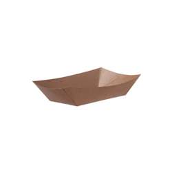 Barquettes alimentaires FSC® 400 ml – 17 x 12,5 x 4,5 cm – Marron – Lot de 1000