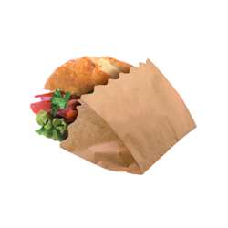Sobres antigrasa para hamburguesas – 120 x 50 x 90 mm – Marrones – 2000 pzas.