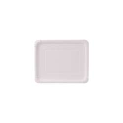 Papieren borden – rechthoekig 16 x 20 cm – wit – 1000 stuks