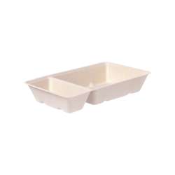 Bagasse-Snackschalen (Zuckerrohr) – 20,5 x 11,8 x 3,4 cm – 600 St.