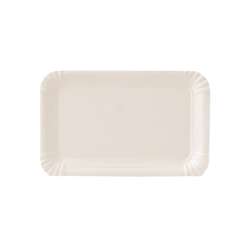 Papieren borden – rechthoekig 7 x 14 cm – wit – 3000 stuks