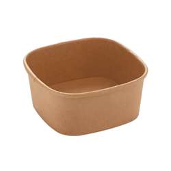 Salad Bowl 600 ml – 130 x 130 x 56 mm – Brown – 300 pcs.