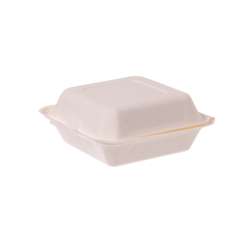 Cajas de hamburguesas de bagazo - 193 x 185 x 78 mm - 300 pzas.