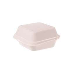 Bagasse hamburgerdoosjes – 140 x 127 x 70 mm – 500 stuks